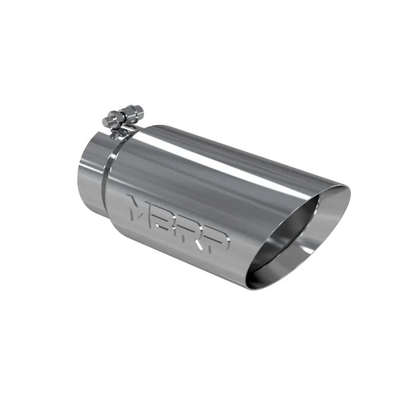 MBRP 4"X5"X12" Dual Wall, Angle Cut, T304 Stainless Tip