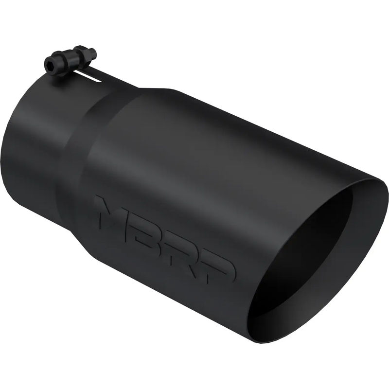 MBRP 5"X6"X12" Dual Wall, Angle Cut, Black Tip