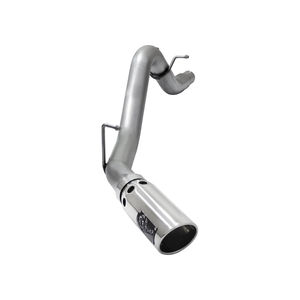 AFE Large Bore-HD 3.5" 409 Stainless Steel DPF-Back Exhaust LWN - Type:Polished Tip