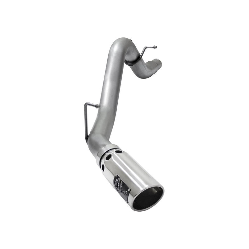 AFE Large Bore-HD 3.5" 409 Stainless Steel DPF-Back Exhaust LWN - Type:Polished Tip