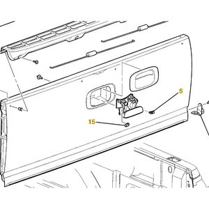 Tailgate Latch Rod Retainer Clips, 2001-2007 LB7/LLY/LBZ