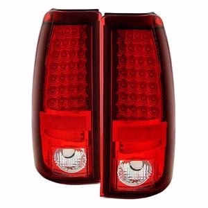 Spyder LED Tail Lights - Red Clear Silverado 2003-2007 LB7/LLY/LBZ