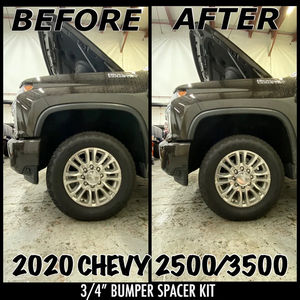 WCM 3/4" Bumper Spacer Kit, 2020-2024 L5P