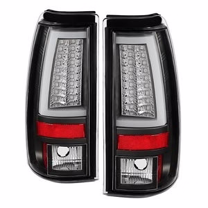 Spyder V2 LED Tail Lights - Black 2001-2007 LB7/LLY/LBZ