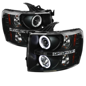 Spyder CCFL LED Projector Headlights Black Silverado 2007.5-2014 LMM/LML
