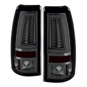 Spyder V2 LED Tail Lights - Smoke, 2001-2007 LB7/LLY/LBZ