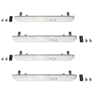 WC Fab Fender Flare Billet Marker Light Delete Kit, 2020-2025 L5P - Finish:Raw Aluminum Finish with WCFab logo
