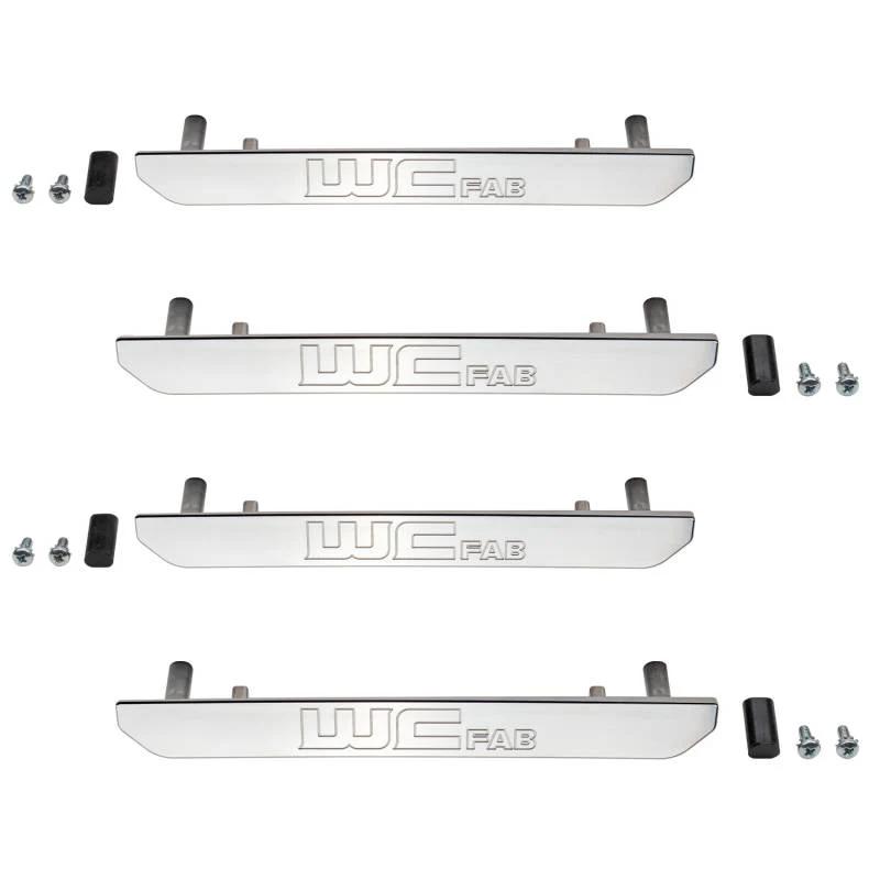 WC Fab Fender Flare Billet Marker Light Delete Kit, 2020-2025 L5P - Finish:Raw Aluminum Finish with WCFab logo