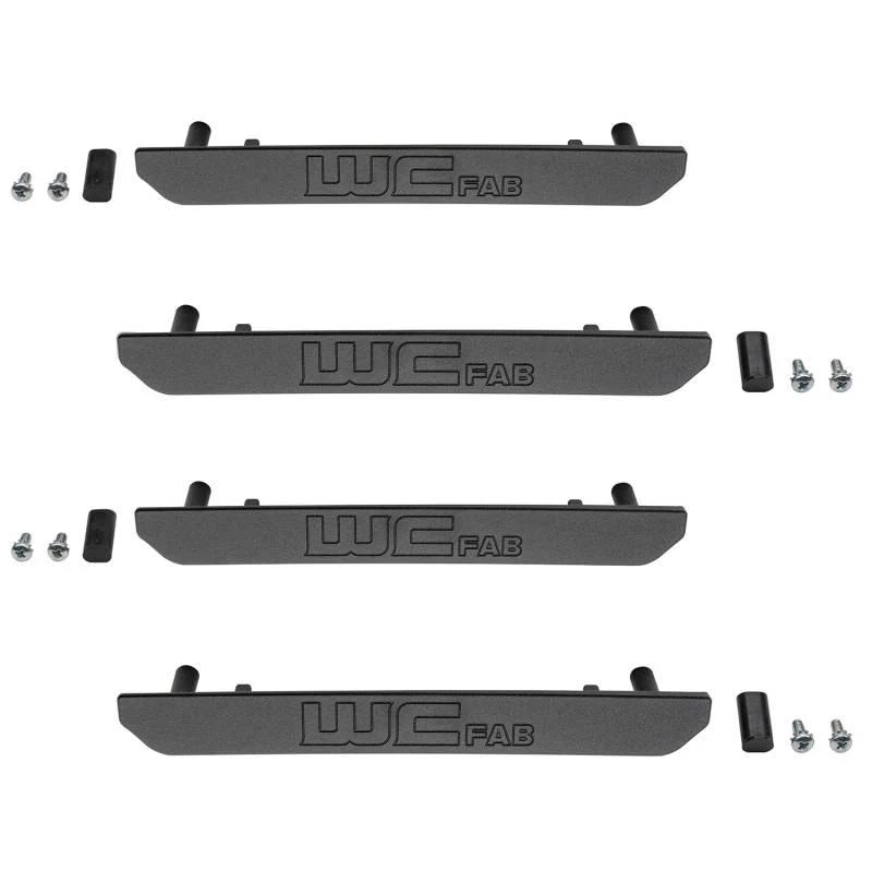 WC Fab Fender Flare Billet Marker Light Delete Kit, 2020-2025 L5P - Finish:Fine Texture Black with WCFab logo