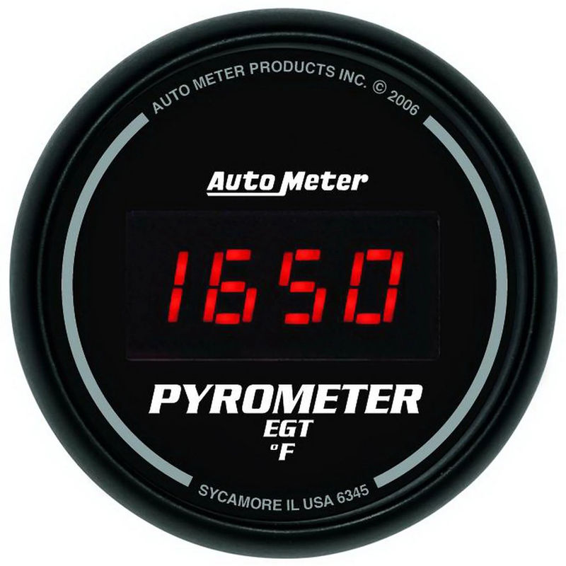 Autometer Sport Comp Digital Series Gauges - Gauge Type:Exhaust Gas Temperature