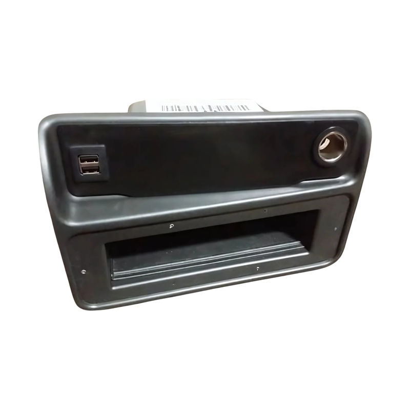 Longhorn Fab Center Console Blank Upper Switch Panel w-Dual USB, 2003-2007 LB7/LLY/LBZ - Choose Finish:Brushed Stainless Steel