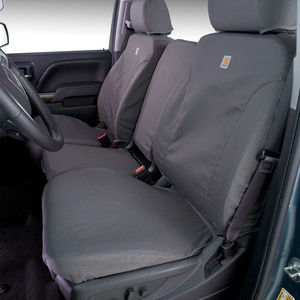 Carhartt SeatSaver Seat Covers Carhartt Gravel, 2017-2019 L5P - 2nd-Row Seat Covers, 2017-219:No Rear Seat Covers - 1st Row Seat Covers, 2017-2019:Split Bench Seat with center seat storage