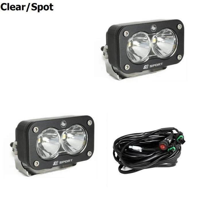 Baja Designs S2 Sport LED Auxiliary Light Pod Pair - Light Pattern/Color:Amber/Work-Scene