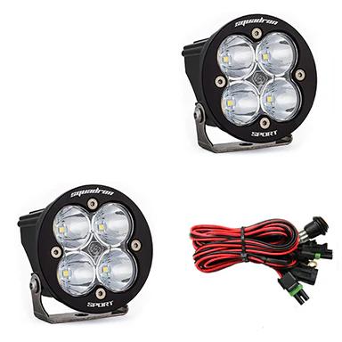 Baja Designs Squadron-R Sport Lights, Pair - Light Type:Clear Squadron-R Work Scene