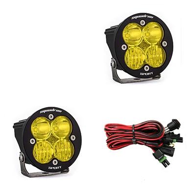 Baja Designs Squadron-R Sport Lights, Pair - Light Type:Amber Squadron-R Driving Combo