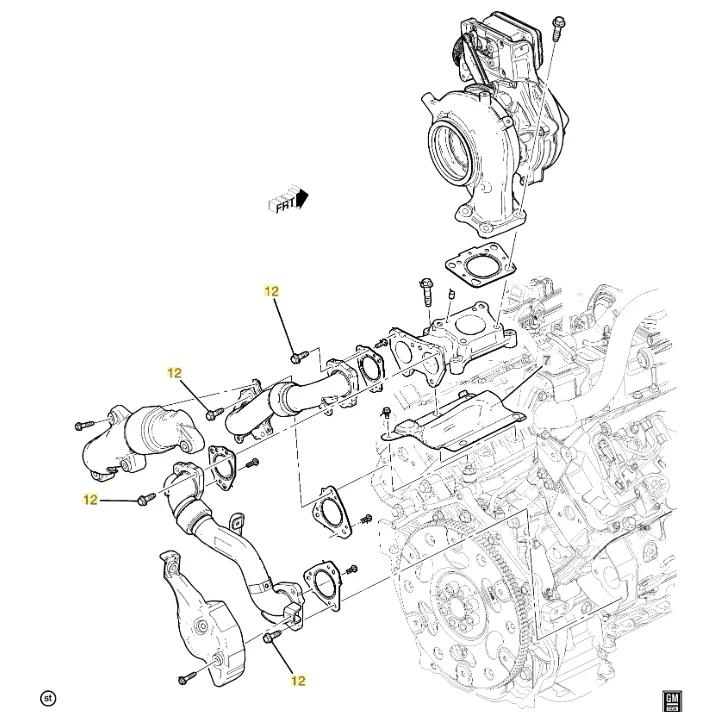 DmaxStore Up Pipe Bolt Kit, 2019-2024 L5D