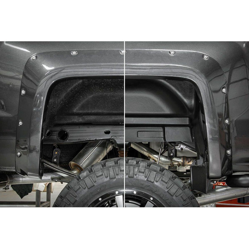 Rough Country Rear Inner Wheel Well Liners, 2014-2019 Sierra LML/L5P