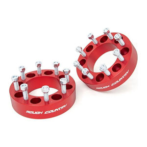 Rough Country 2" Wheel Spacers, 2001-2010 LB7/LLY/LBZ/LMM - Color:Anodized Red