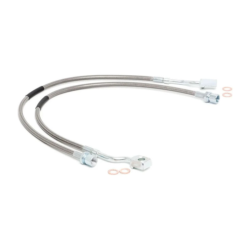 Rough Country Extended Front Brake Lines, 2011-2019 LML/L5P