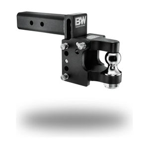 B&W Tow and Stow Ball Mount Pintle Hitch - Shank Size:2.5" Shank - Drop:8.5" Drop - Ball Configuration:Pintle With 2" Ball