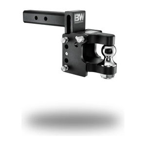 B&W Tow and Stow Ball Mount Pintle Hitch - Shank Size:2" Shank - Drop:8.5" Drop - Ball Configuration:Pintle With 2" Ball