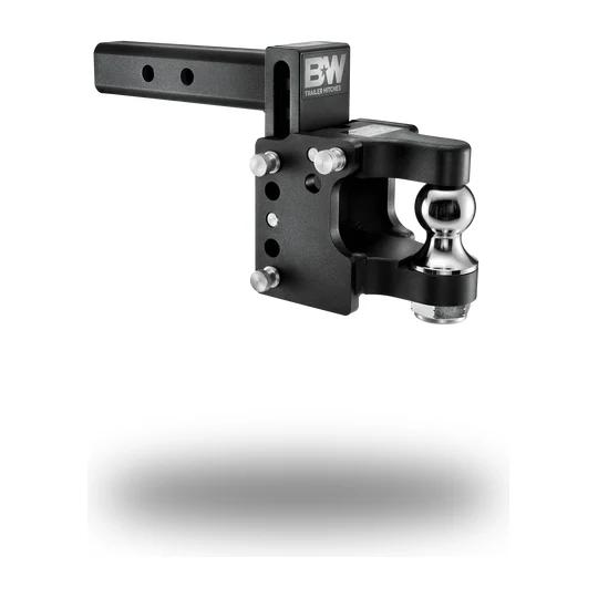 B&W Tow and Stow Ball Mount Pintle Hitch - Shank Size:2" Shank - Drop:8.5" Drop - Ball Configuration:Pintle With 2" Ball
