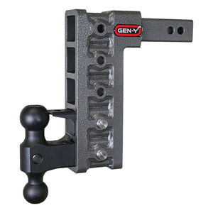 Gen-Y Mega-Duty 16K Drop Hitch 2" Receiver - Gen-Y Hitch Options:2" Receiver 10" Drop w/ Versa Ball and Pintle Lock (Part# GH-525)