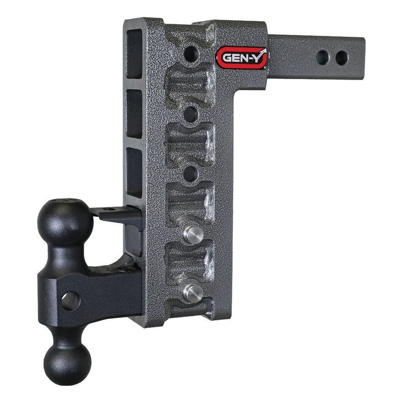 Gen-Y Mega-Duty 16K Drop Hitch 2" Receiver - Gen-Y Hitch Options:2" Receiver 10" Drop w/ Versa Ball and Pintle Lock (Part# GH-525)