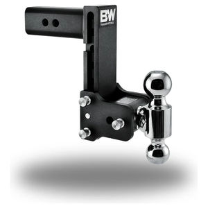 B&W Tow and Stow Ball Mount - 2.5" Shank - Drop:8.5" Drop - Ball Configuration:2" & 2 5-16"