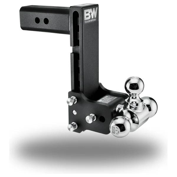 B&W Tow and Stow Ball Mount - 2.5" Shank - Drop:8.5" Drop - Ball Configuration:1-7/8" & 2" & 2-5/16"