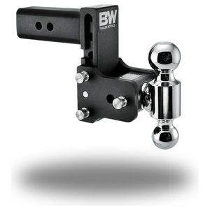 B&W Tow and Stow Ball Mount - 2.5" Shank - Drop:5" Drop - Ball Configuration:2" & 2 5-16"