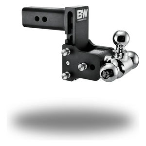 B&W Tow and Stow Ball Mount - 2.5" Shank - Drop:5" Drop - Ball Configuration:1-7/8" & 2" & 2-5/16"
