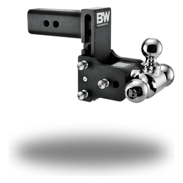 B&W Tow and Stow Ball Mount - 2.5" Shank - Drop:5" Drop - Ball Configuration:1-7/8" & 2" & 2-5/16"
