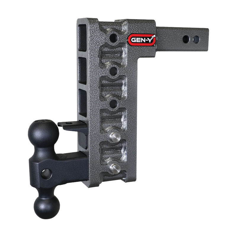 Gen-Y Mega-Duty 10K Drop Hitch 2" Receiver - Gen-Y Hitch Options:10" Drop w/ Versa Ball Mount and Pintle Lock (Part# GH-325)