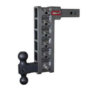 Gen-Y Mega-Duty 10K Drop Hitch 2" Receiver - Gen-Y Hitch Options:12.5" Drop w/ Versa Ball Mount (Part# GH-316)
