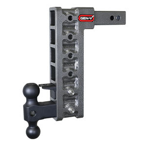 Gen-Y Mega-Duty 10K Drop Hitch 2" Receiver - Gen-Y Hitch Options:12.5" Drop w/ Versa Ball Mount and Pintle Lock (Part# GH-326)