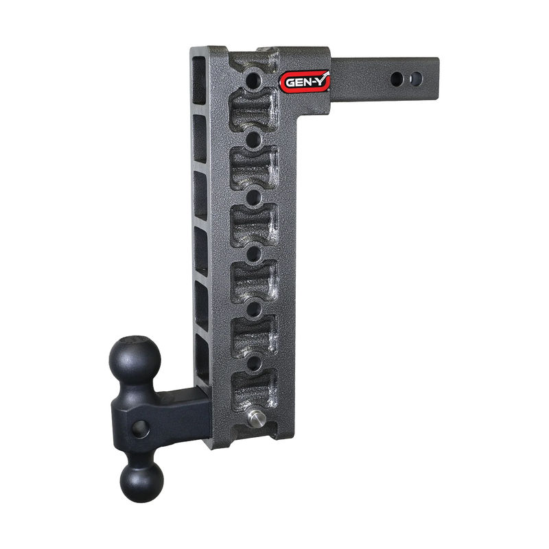 Gen-Y Mega-Duty 10K Drop Hitch 2" Receiver - Gen-Y Hitch Options:15" Drop w/ Versa Ball Mount (Part# GH-317)