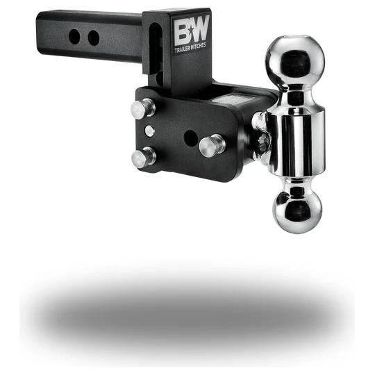 B&W Tow and Stow Ball Mount - 2" Shank - Drop:3" Drop - Ball Configuration:2" & 2-5/16"