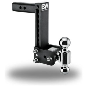 B&W Tow and Stow Ball Mount - 2" Shank - Drop:9" Drop - Ball Configuration:2" & 2-5/16"