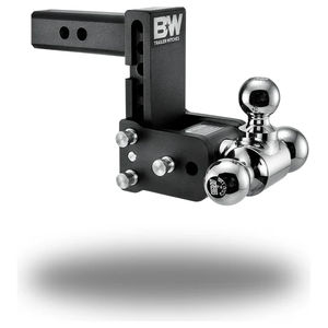 B&W Tow and Stow Ball Mount - 2" Shank - Drop:5" Drop - Ball Configuration:1-7/8" & 2" & 2-5/16"