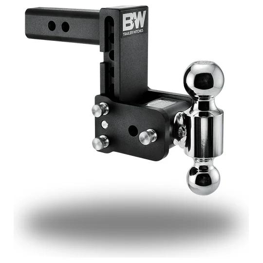 B&W Tow and Stow Ball Mount - 2" Shank - Drop:5" Drop - Ball Configuration:2" & 2-5/16"
