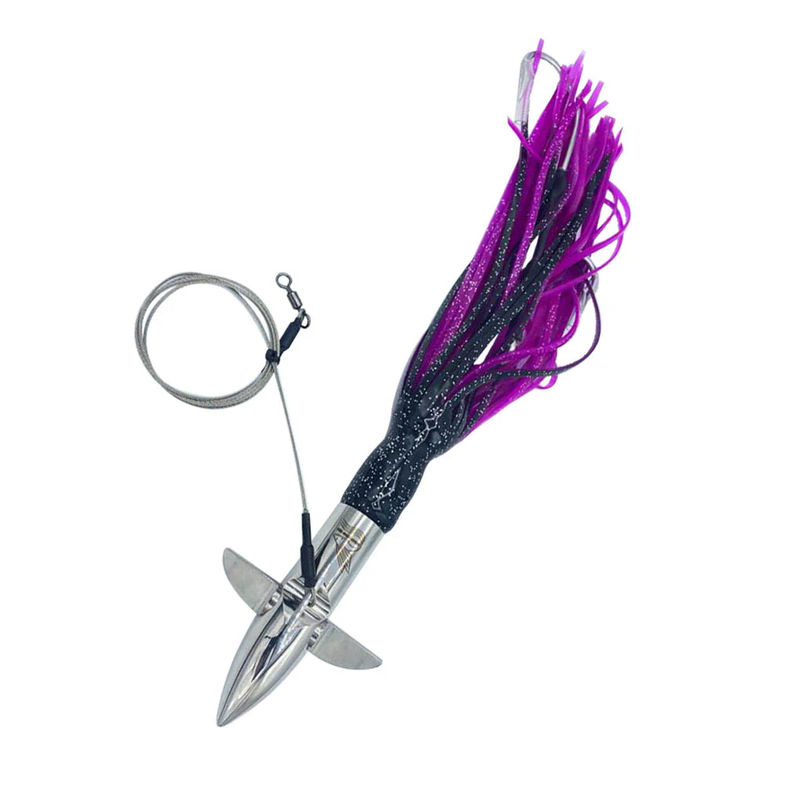 Adjustable Dive Trolling Lure 12oz - Ocean Lures USA - Color:Purple/Black