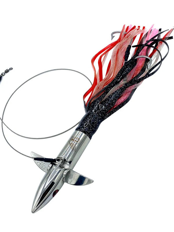 Adjustable Dive Trolling Lure 14oz - Ocean Lures USA - Color:Black/Red