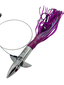 Adjustable Dive Trolling Lure 14oz - Ocean Lures USA - Color:Purple/Fishskin