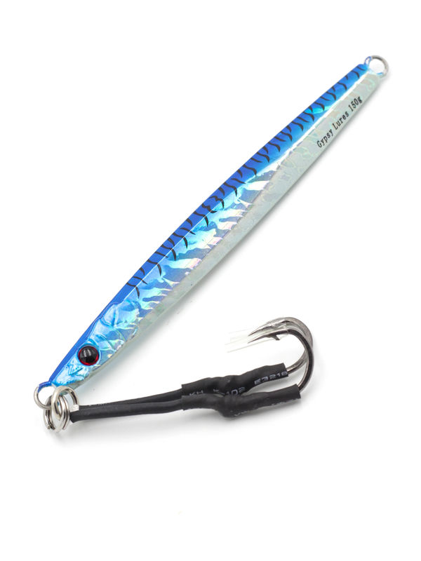 Speed Vertical Jigs - Gypsy Lures - color:Blue Mack - size:150 g