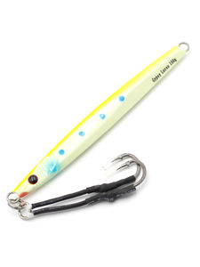 Speed Vertical Jigs - Gypsy Lures - color:Chartreuse/Glow - size:150 g