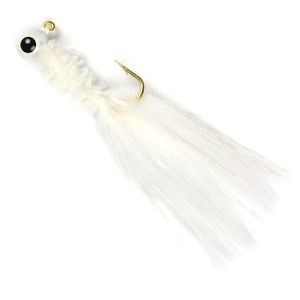 Crappie Jigs - Feathered - Size:1/8 - Color:White