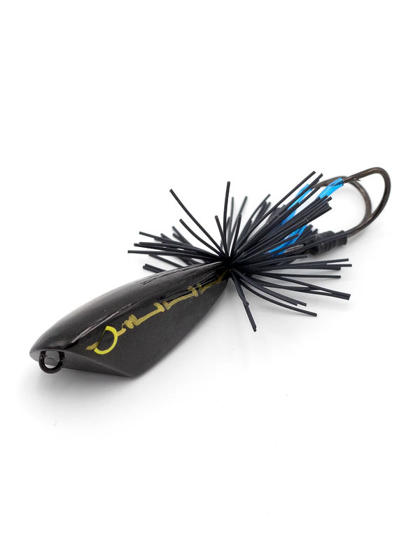 Hammerhead Topwater Jump Frog - Size:4.5 - Color:Black