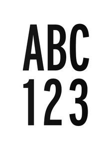 Factory Matched Letter Kit - Color:Black