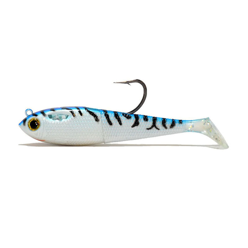 6in Fatty Swimbait - Spooltek - color:Blue Mackerel